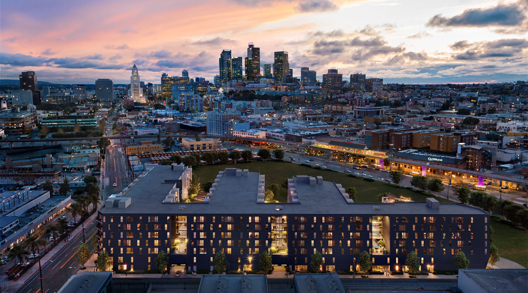 view of downtown Los Angeles